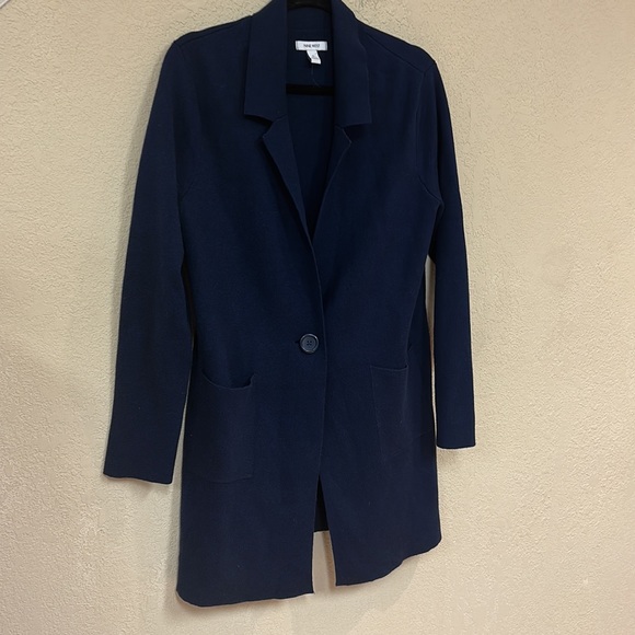 Nine West womans Navy Blue sweater blazer size M - Picture 3 of 6